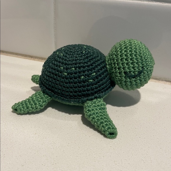 Hand Crafted Other - Handcrafted Sea Turtle Figure Toy Amigurumi Crochet Toy Decor Animal Ocean